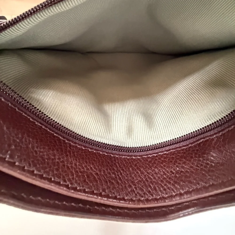 Radley London Messenger Crossbody Satchel Brown Leather Adjustable Bag
